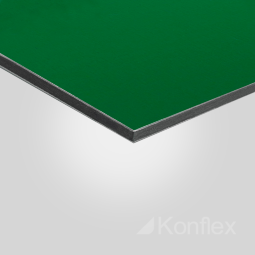 Алюминиевая композитная панель зелёная 3,0 мм 